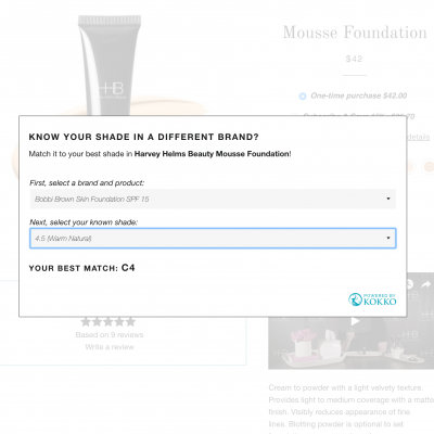 Shade2Shade Guides Online Shoppers To The Right Foundation Shades For Them To Boost E-Commerce Sales